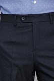 Stretch Side Pocket Self Patterned Flannel Slim Fit Trousers 1003225167