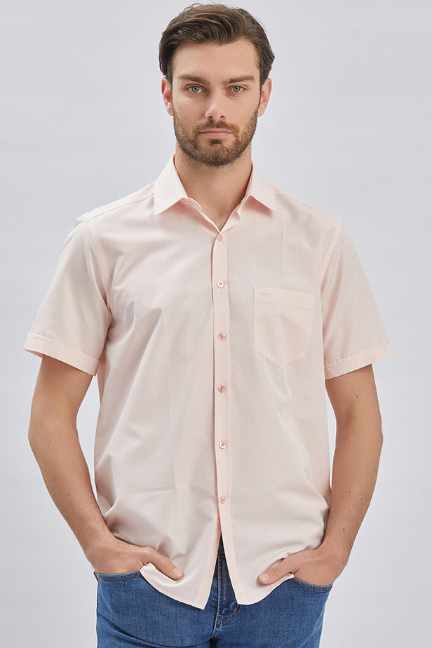 IMZA Men's Short-Sleeve Cotton Comfort Fit Classic Shirt – 1004240231
