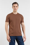 Short Sleeve Crew Neck Pocketless Standard Fit Knit T-Shirt 1011260151