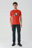 Cinnamon Printed Crew Neck Casual Slim Fit T-Shirt 1011240168