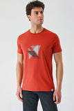 Cinnamon Printed Crew Neck Casual Slim Fit T-Shirt 1011240168
