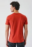 Cinnamon Printed Crew Neck Casual Slim Fit T-Shirt 1011240168