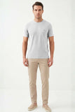 IMZA Men's Crew Neck Knitted Standard Fit Stretch T-Shirt – 1011260267