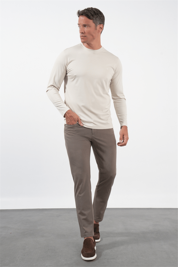 IMZA Men's Crew Neck Knitted Stretch Sweatshirt – 1013260150