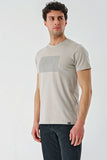 Short Sleeve Printed Crew Neck Pocket Slim Fit Cotton T-Shirt 1011240181