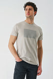 Short Sleeve Printed Crew Neck Pocket Slim Fit Cotton T-Shirt 1011240181