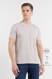 Short Sleeve Crew Neck Pocketless Standard Fit Knit T-Shirt 1011260151