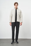 Quilted Stand Collar Full-Lined Slim Fit Classic Coat 1007245155