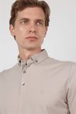 Short Sleeve Italian Collar Pocketless Standard Fit T-Shirt 1011260150