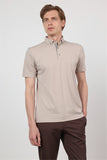 Short Sleeve Italian Collar Pocketless Standard Fit T-Shirt 1011260150
