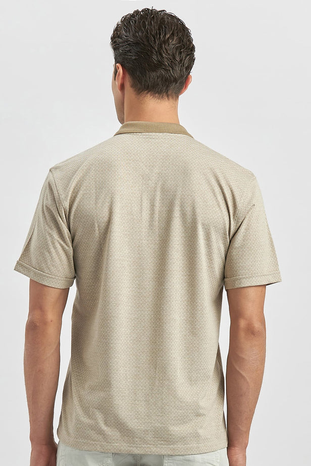 IMZA Men's Jacquard Comfort Fit Classic Polo T-Shirt – 1011240190