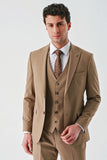 IMZA Men's Peak Lapel Slim Fit 3-Piece Classic Suit – 1001240188