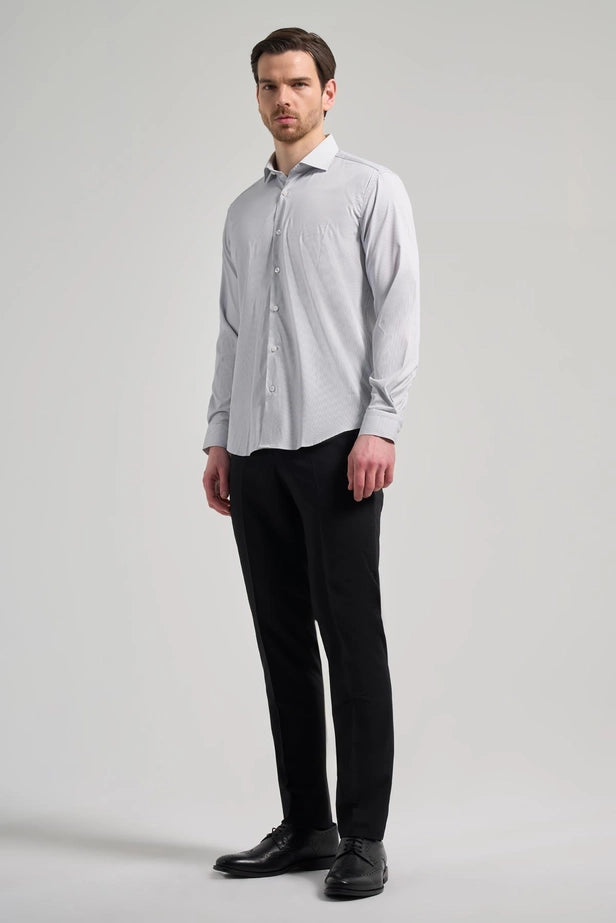 IMZA Men's Striped Stretch Slim Fit Classic Shirt – 1004250158