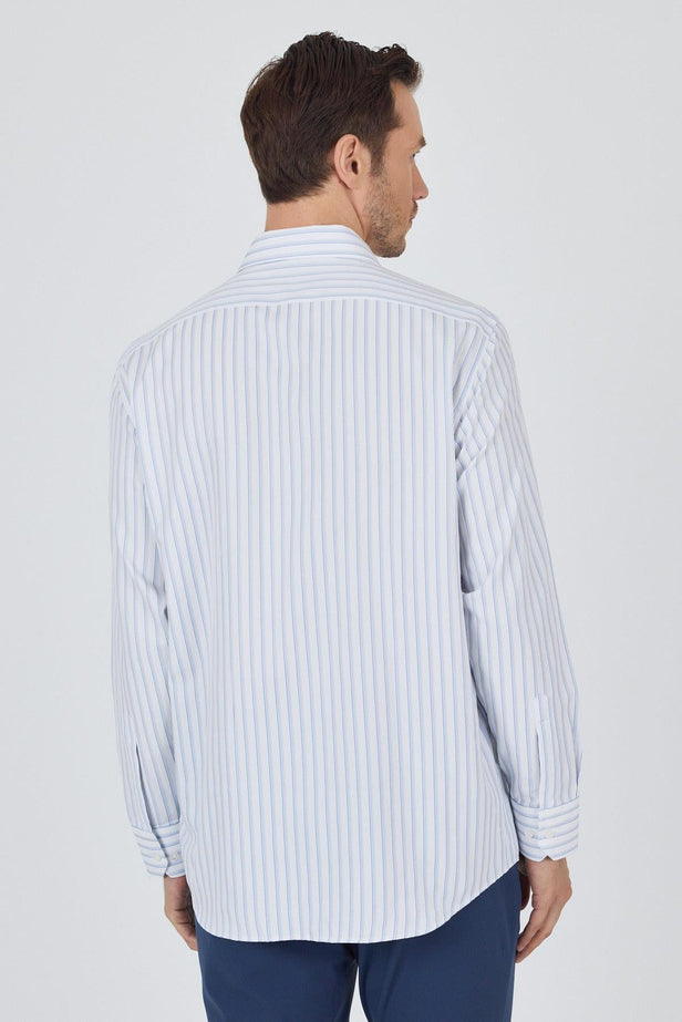 IMZA Men's Striped Cotton Comfort Fit Classic Shirt – 1004250193