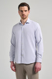 IMZA Men's Patterned Dobby Italian Collar Slim Fit Classic Shirt – 1004250161
