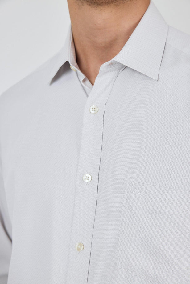 IMZA Men's Patterned Dobby Comfort Fit Classic Shirt – 1004250183