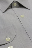 Long Sleeve Patterned Stiff Collar Pocketless Slim Fit Classic Shirt 1004225178