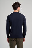 Long Sleeve Plain Knitted Crew Neck Pocketless Cotton Slim Fit Knitwear 1012245163