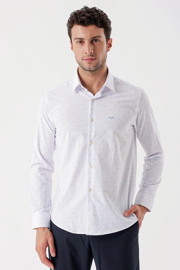 IMZA Men's Printed Slim Fit Classic Shirt – 1004235106