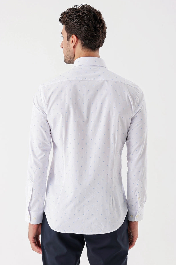IMZA Men's Printed Slim Fit Classic Shirt – 1004235106