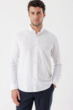 DMT Collar Long Sleeve Pocketless Slim Fit Classic Stretch Shirt 1004230233