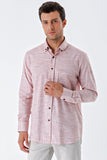 Long Sleeve Patterned Armured Pocket Cotton Comfort Fit Classic Shirt 1004230189