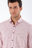Long Sleeve Patterned Armured Pocket Cotton Comfort Fit Classic Shirt 1004230189