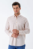 Long Sleeve Patterned Armured Pocket Cotton Comfort Fit Classic Shirt 1004230189