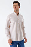 Long Sleeve Patterned Armured Pocket Cotton Comfort Fit Classic Shirt 1004230189