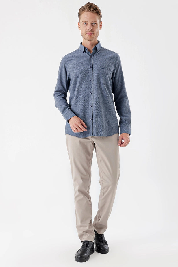 IMZA Men's Patterned Dobby Comfort Fit Shirt – 1004235139