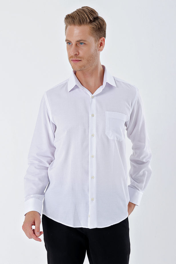 IMZA Men's Patterned Comfort Fit Classic Shirt – 1004230212