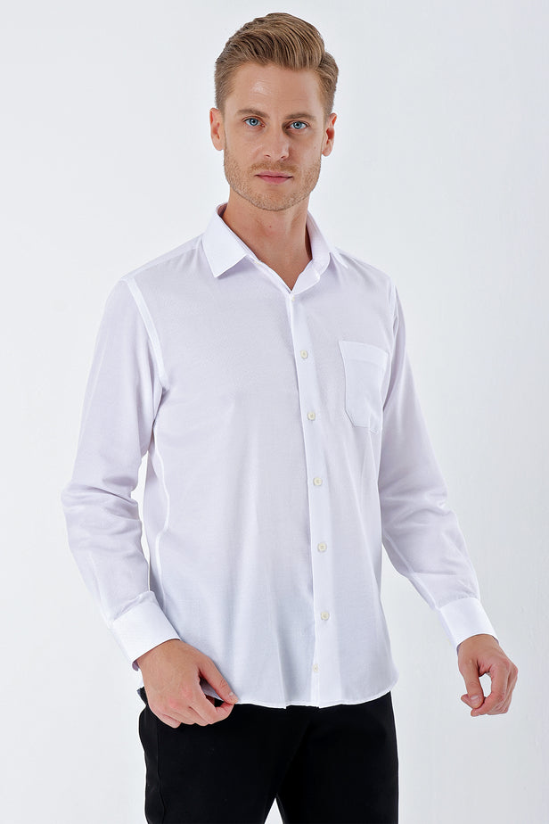 IMZA Men's Patterned Comfort Fit Classic Shirt – 1004230212