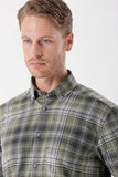 IMZA Men's Checked Gabardine Comfort Fit Casual Shirt – 1004235112