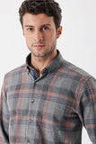 IMZA Men's Checked Gabardine Comfort Fit Casual Shirt – 1004235110