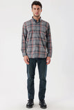 IMZA Men's Checked Gabardine Comfort Fit Casual Shirt – 1004235110