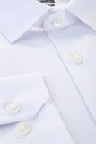 Long Sleeve Filafil Stiff Collar Pocket Cotton Basic Comfort Fit Shirt 1004230002