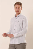 IMZA Men's Checked 100% Cotton Slim Fit Classic Shirt – 1004230175