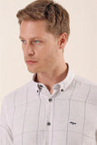 IMZA Men's Checked 100% Cotton Slim Fit Classic Shirt – 1004230175