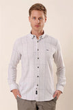 IMZA Men's Checked 100% Cotton Slim Fit Classic Shirt – 1004230175