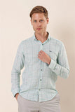 IMZA Men's Checked 100% Cotton Slim Fit Classic Shirt – 1004230175