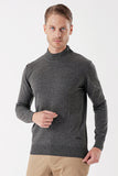 Long Sleeve Knitted Half Turtleneck Cotton Comfort Fit Knitwear 1012235001