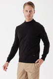 Long Sleeve Knitted Half Turtleneck Cotton Comfort Fit Knitwear 1012235001
