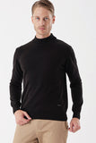 Long Sleeve Knitted Half Turtleneck Cotton Comfort Fit Knitwear 1012235001