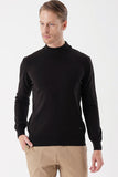 Long Sleeve Knitted Half Turtleneck Cotton Comfort Fit Knitwear 1012235001