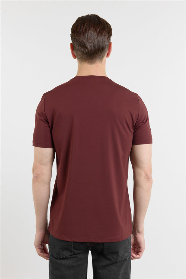 Short Sleeve Crew Neck Pocketless Standard Fit Knit T-Shirt 1011260151