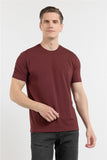 Short Sleeve Crew Neck Pocketless Standard Fit Knit T-Shirt 1011260151