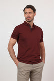 Short Sleeve Italian Collar Pocketless Standard Fit T-Shirt 1011260150