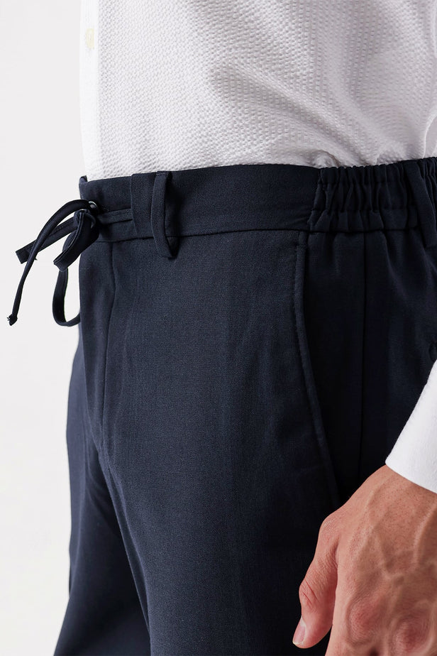 Stretch Side Pocket Casual Slim Fit Jogger Trousers 1003235121