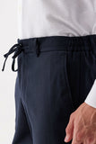 Stretch Side Pocket Casual Slim Fit Jogger Trousers 1003235121