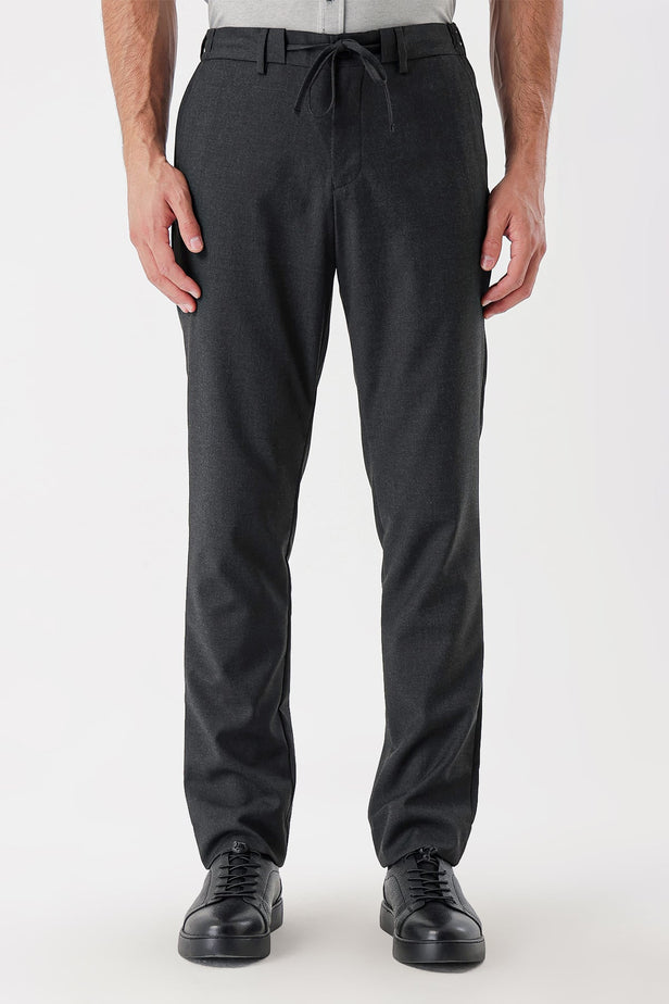 Stretch Side Pocket Casual Slim Fit Jogger Trousers 1003235121